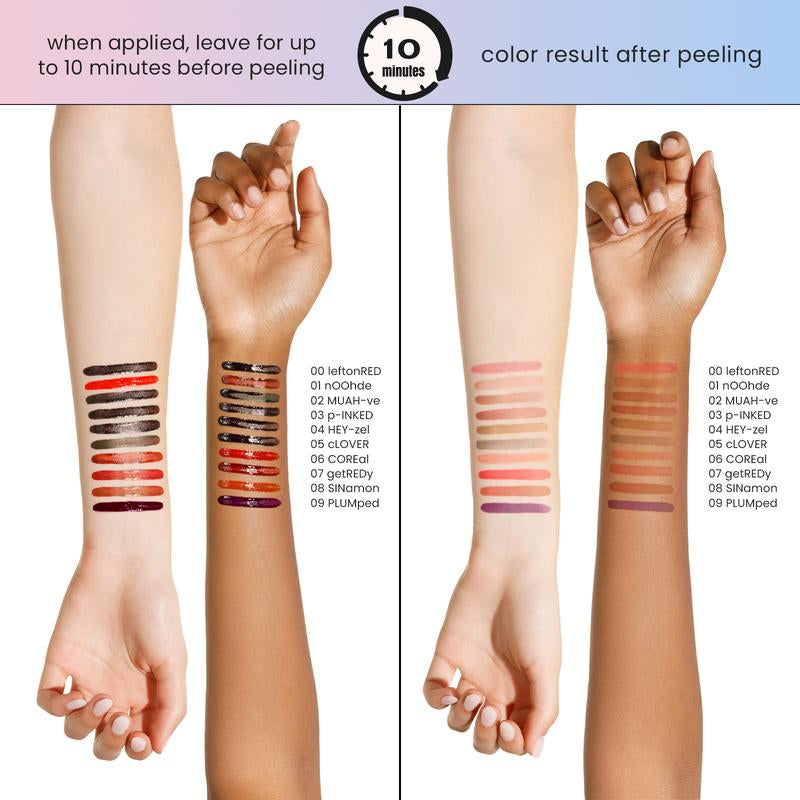 LIP LINER STAY-N - Peel-Off Lip Liner Stain - All Day & Night Lipliner with Hyaluronic Acid & Vitamin E - Long Lasting Formula - 0.12 Fl Oz / 3.5 Ml