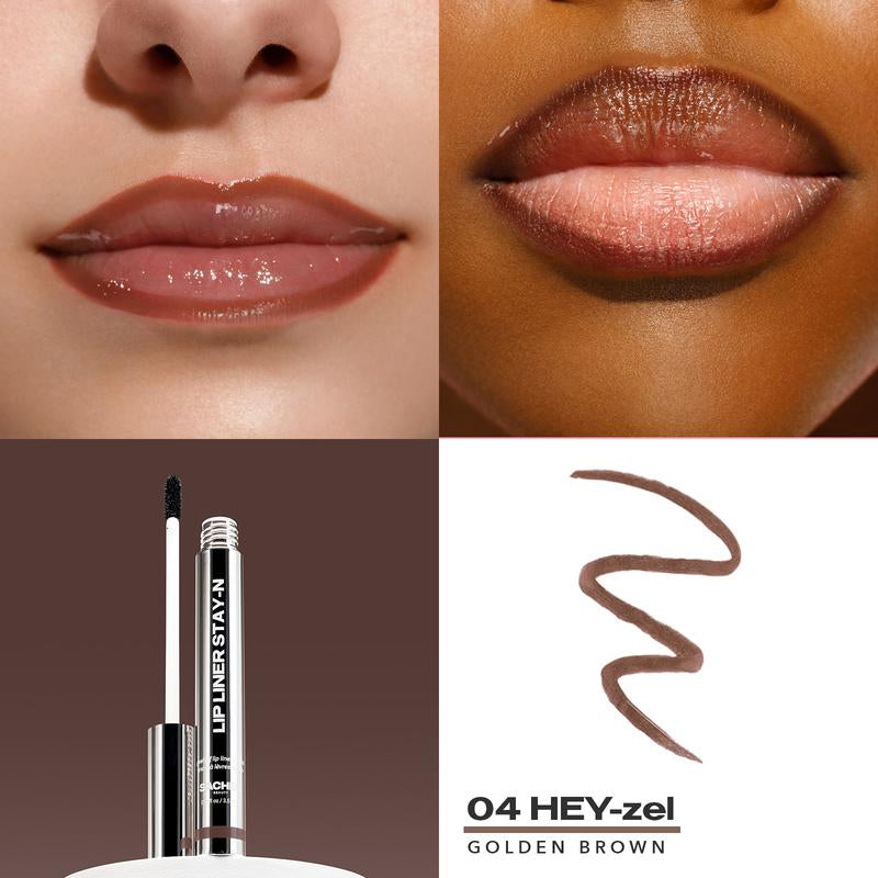 LIP LINER STAY-N - Peel-Off Lip Liner Stain - All Day & Night Lipliner with Hyaluronic Acid & Vitamin E - Long Lasting Formula - 0.12 Fl Oz / 3.5 Ml