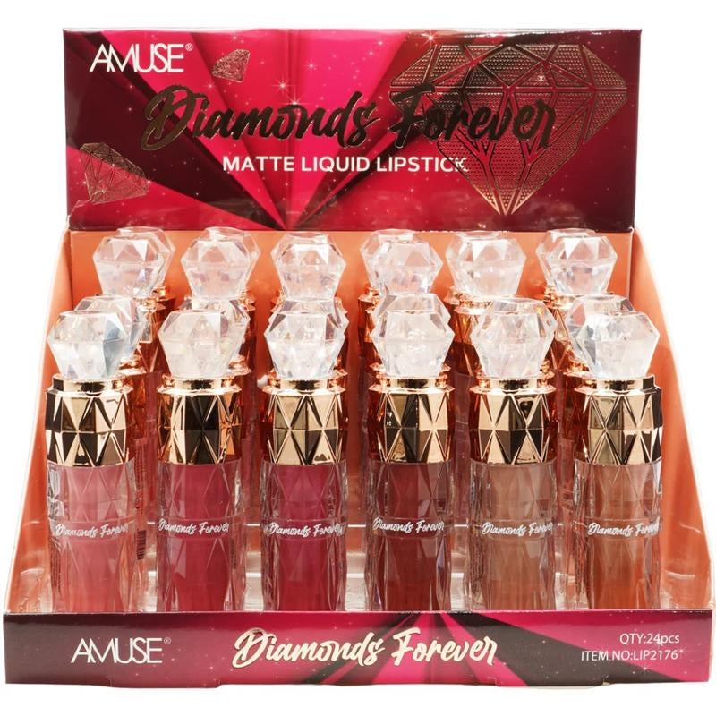 Amuse Diamond Forever Matte Liquid Lipgloss Glossy Lipstick Makeup