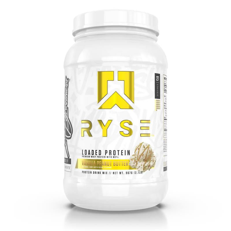 Ryse Supplements Loaded Protein Powder - 25G Whey Isolate & Concentrate with Prebiotic Fiber & Mcts - Low Carb, Low Sugar, Digestive-Friendly