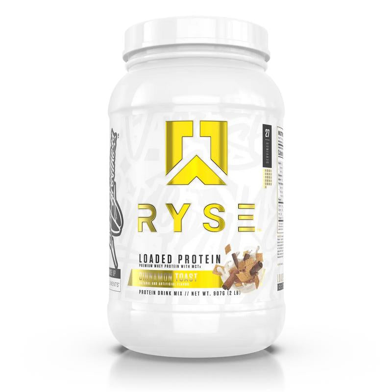 Ryse Supplements Loaded Protein Powder - 25G Whey Isolate & Concentrate with Prebiotic Fiber & Mcts - Low Carb, Low Sugar, Digestive-Friendly