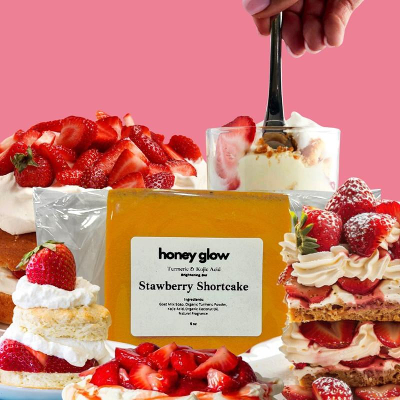 Honey Glow Lemon Turmeric & Kojic Acid Brightening Soap, Dark Spot Remover