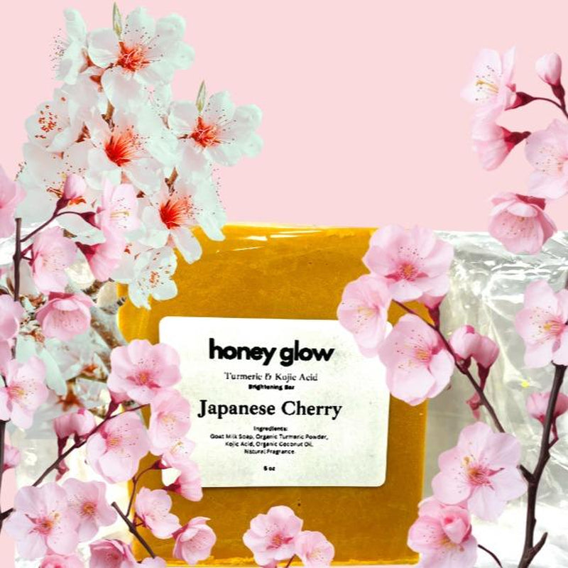 Honey Glow Lemon Turmeric & Kojic Acid Brightening Soap, Dark Spot Remover
