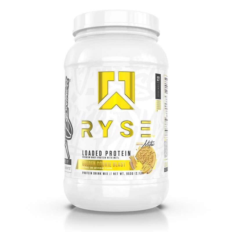 Ryse Supplements Loaded Protein Powder - 25G Whey Isolate & Concentrate with Prebiotic Fiber & Mcts - Low Carb, Low Sugar, Digestive-Friendly