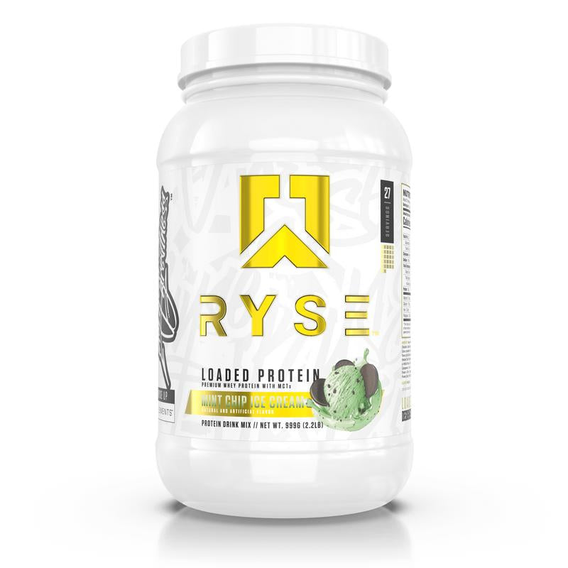 Ryse Supplements Loaded Protein Powder - 25G Whey Isolate & Concentrate with Prebiotic Fiber & Mcts - Low Carb, Low Sugar, Digestive-Friendly