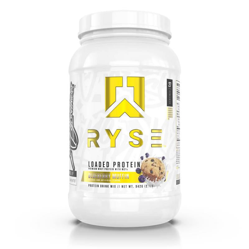 Ryse Supplements Loaded Protein Powder - 25G Whey Isolate & Concentrate with Prebiotic Fiber & Mcts - Low Carb, Low Sugar, Digestive-Friendly