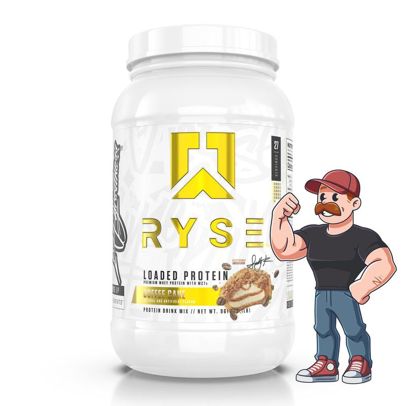 Ryse Supplements Loaded Protein Powder - 25G Whey Isolate & Concentrate with Prebiotic Fiber & Mcts - Low Carb, Low Sugar, Digestive-Friendly