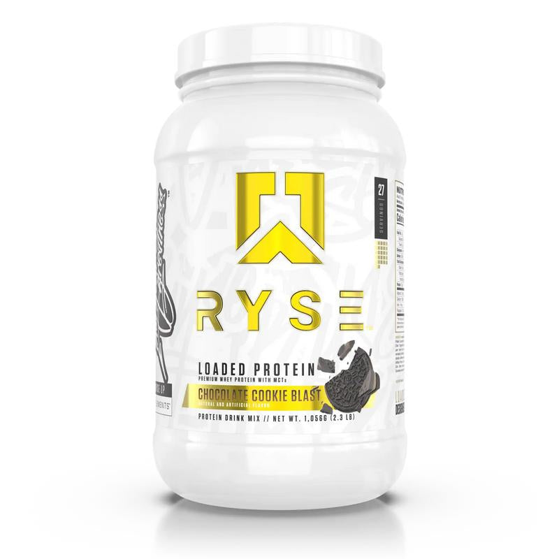 Ryse Supplements Loaded Protein Powder - 25G Whey Isolate & Concentrate with Prebiotic Fiber & Mcts - Low Carb, Low Sugar, Digestive-Friendly