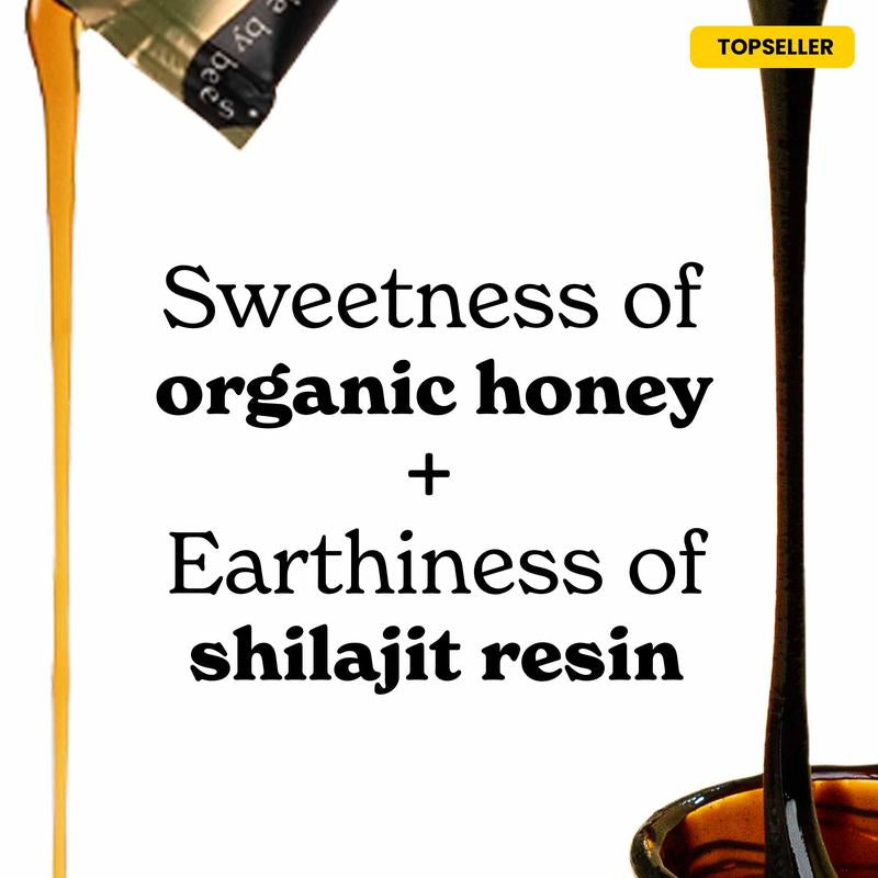 Betteralt GOLD+ Shilajit Honey Sticks | Lab-Tested for Purity | 85 Minerals & Fulvic Acid for Energy & Stamina | 30 Packs | Dietary Supplement