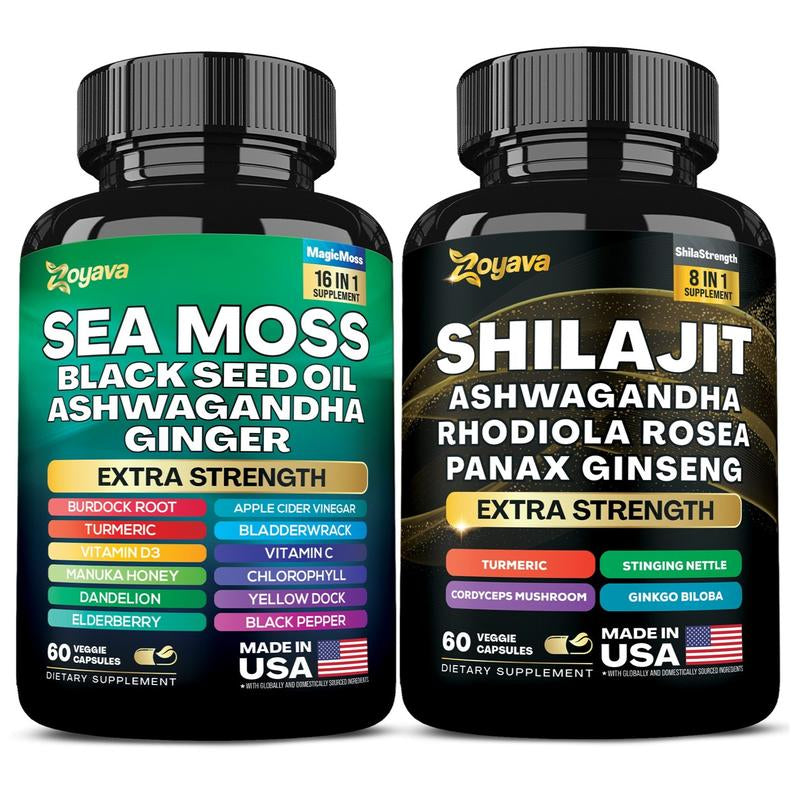 Soothe & Smooth Bundle - Zoyava Cortisol and Myo-Inositol All-In-One Dietary Supplement - Multivitamin Combo with Extra Strength Ingredients for Fitness & Healthcare - MADE in USA