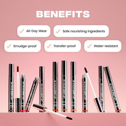LIP LINER STAY-N - Peel-Off Lip Liner Stain - All Day & Night Lipliner with Hyaluronic Acid & Vitamin E - Long Lasting Formula - 0.12 Fl Oz / 3.5 Ml