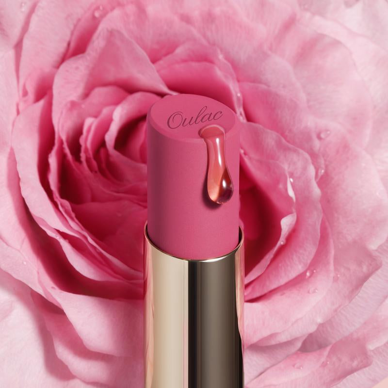 Oulac Creamy Matte Lipstick, Soft Satin Finish Lipsticks for Women with Moisturising Formula, Rich Color, Highly Pigmented Enriched with Rose Oil, Vegan & Cruelty-Free