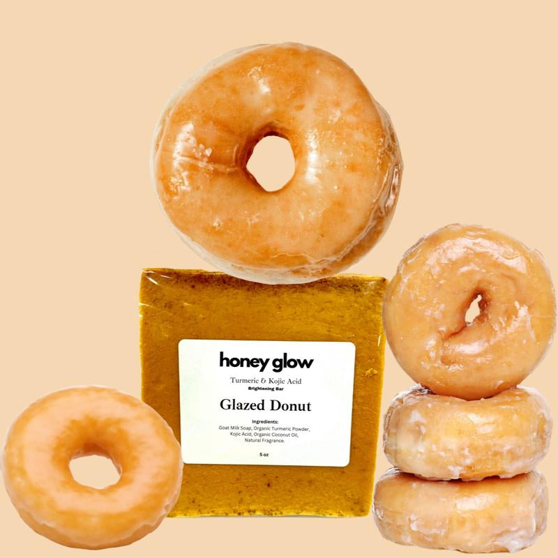 Honey Glow Lemon Turmeric & Kojic Acid Brightening Soap, Dark Spot Remover