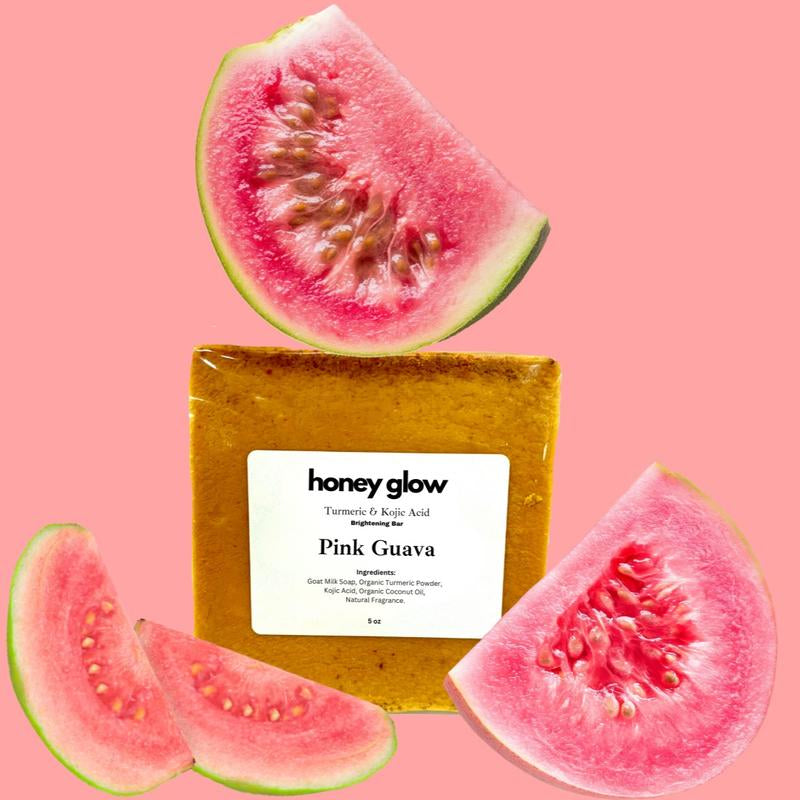 Honey Glow Lemon Turmeric & Kojic Acid Brightening Soap, Dark Spot Remover