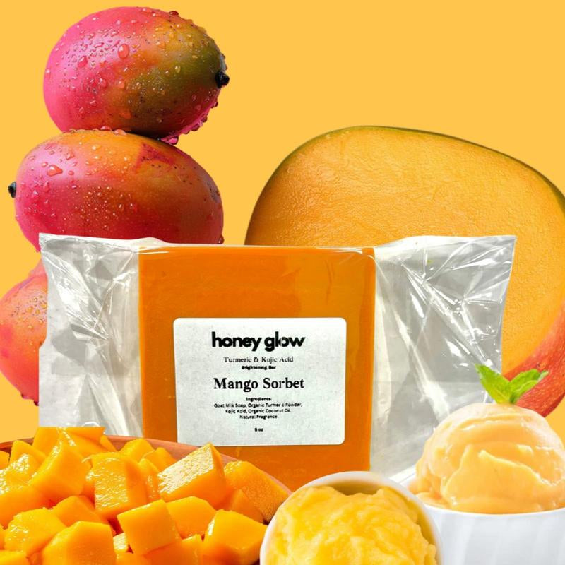 Honey Glow Lemon Turmeric & Kojic Acid Brightening Soap, Dark Spot Remover