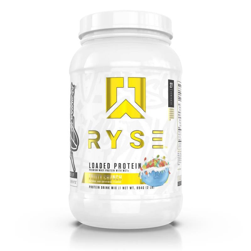Ryse Supplements Loaded Protein Powder - 25G Whey Isolate & Concentrate with Prebiotic Fiber & Mcts - Low Carb, Low Sugar, Digestive-Friendly